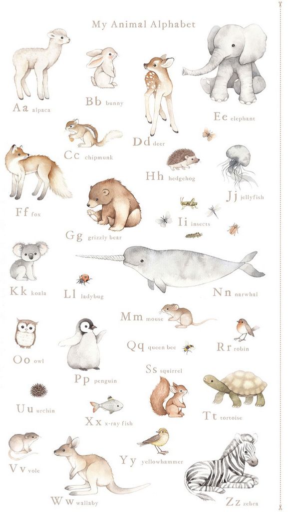 ABCs of Love My Animal Alphabet Panel