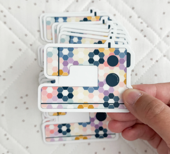 Sewing Machine Sticker Hexies
