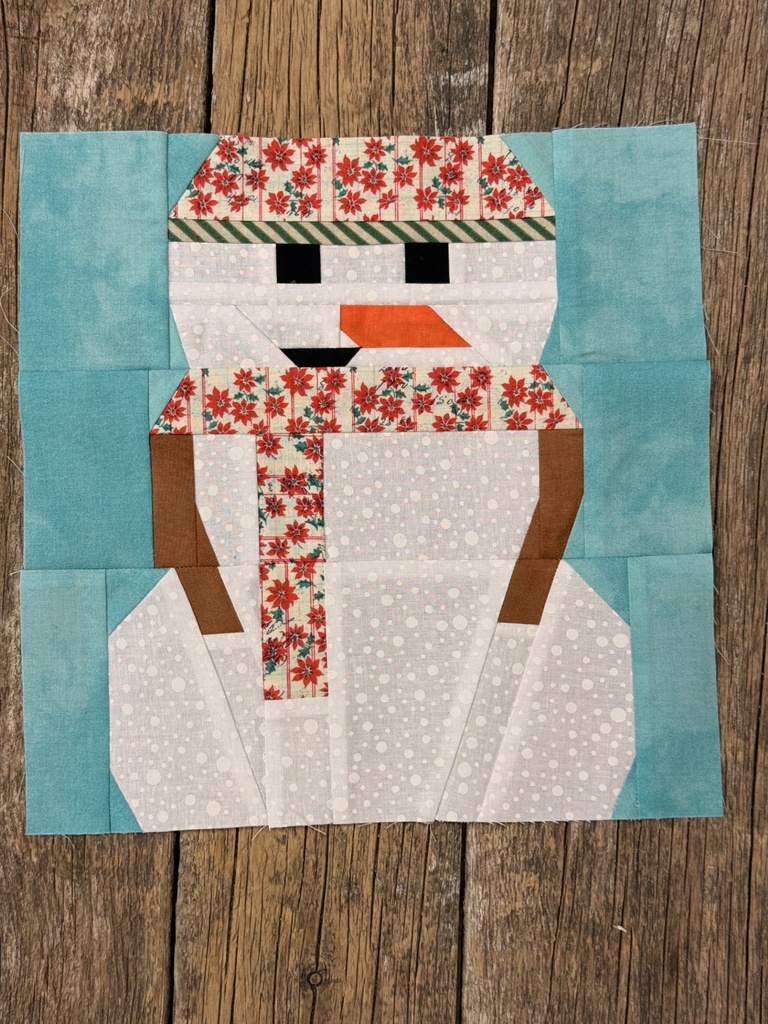 Snowman Foundation Paper Piecing Ptrn