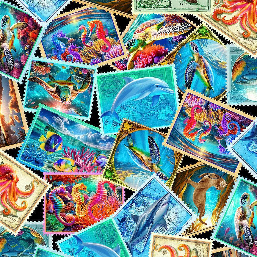 Sea Life Stamps