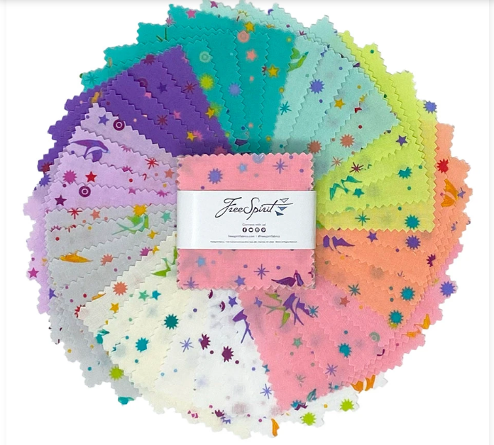 Tula Pink Fairy Dust 2.5" Mini Charm Pack