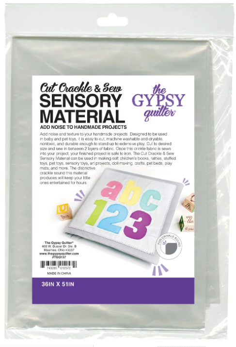 Cut Crackle and Sew Sensory Material