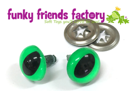 Toy Eyes Cat 12mm Green