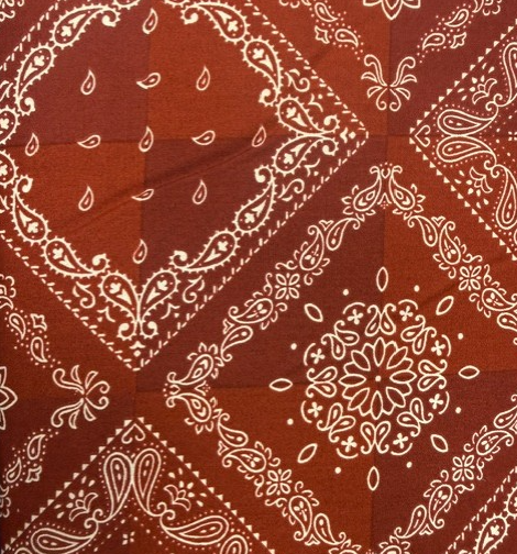 Hankerchief Motifs Red Sevenberry