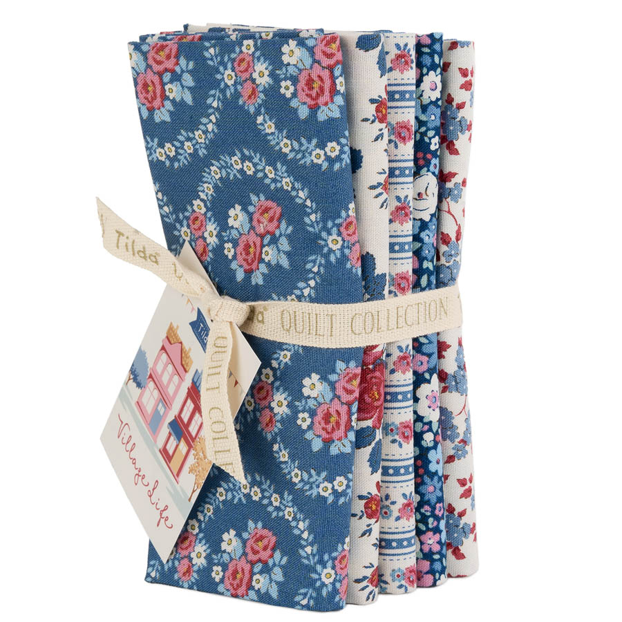 Tilda Village Life FQB 5 fabrics
