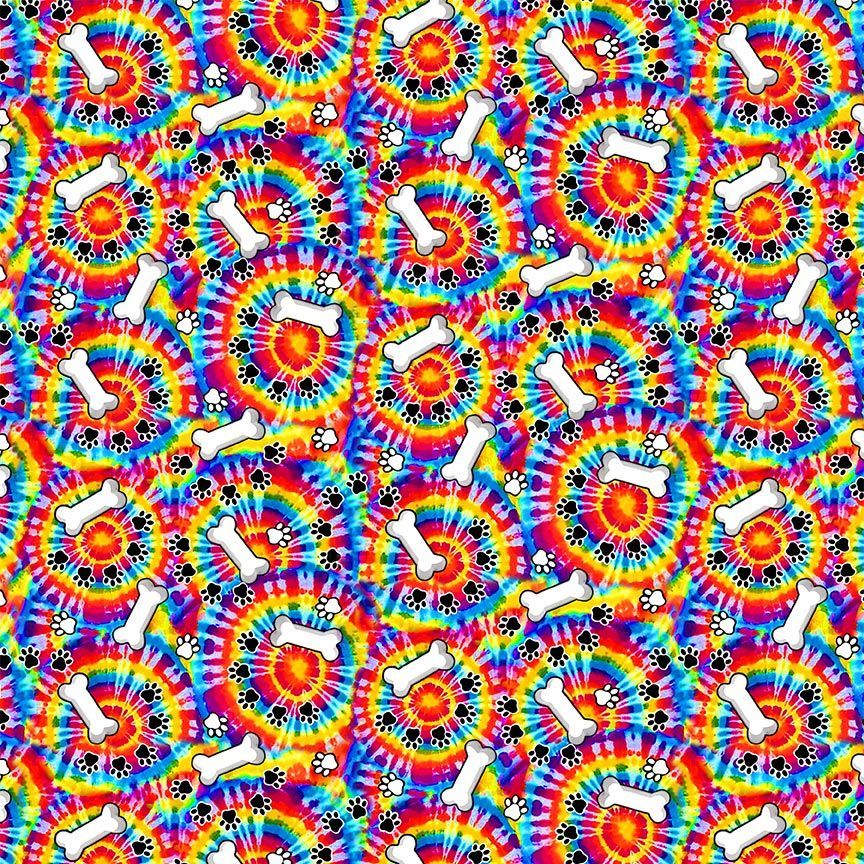 Bones & Paw on Tie Dye