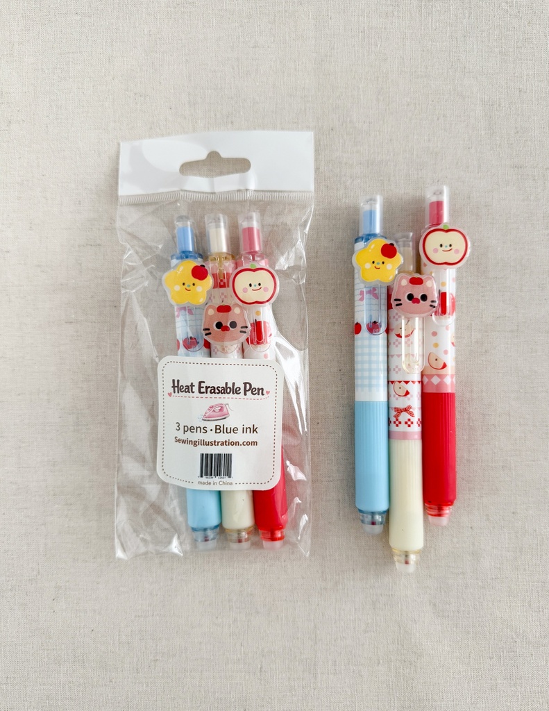 Minki Kim 3pcs Heat Erasable Pen
