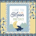 Love You to the Moon Blue
