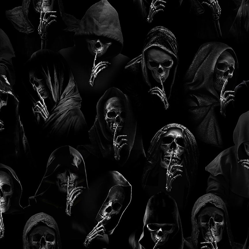 Wicked Silent Hooded Skeletons