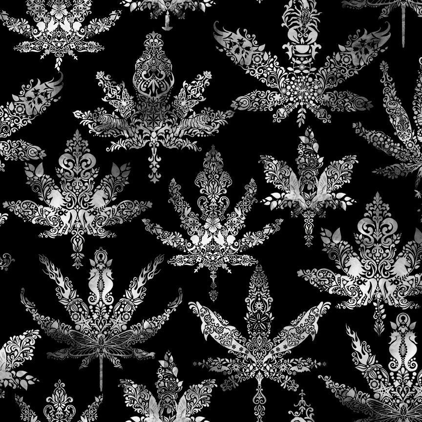 Cannabis Damask Patterns