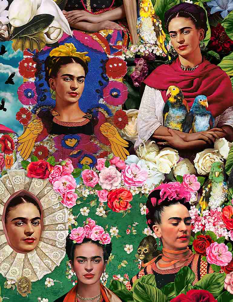 Collage of Women's Portraits & Florals