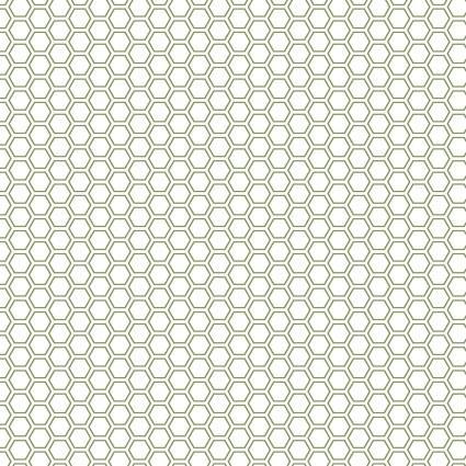 Vintage Flora Honeycomb Green