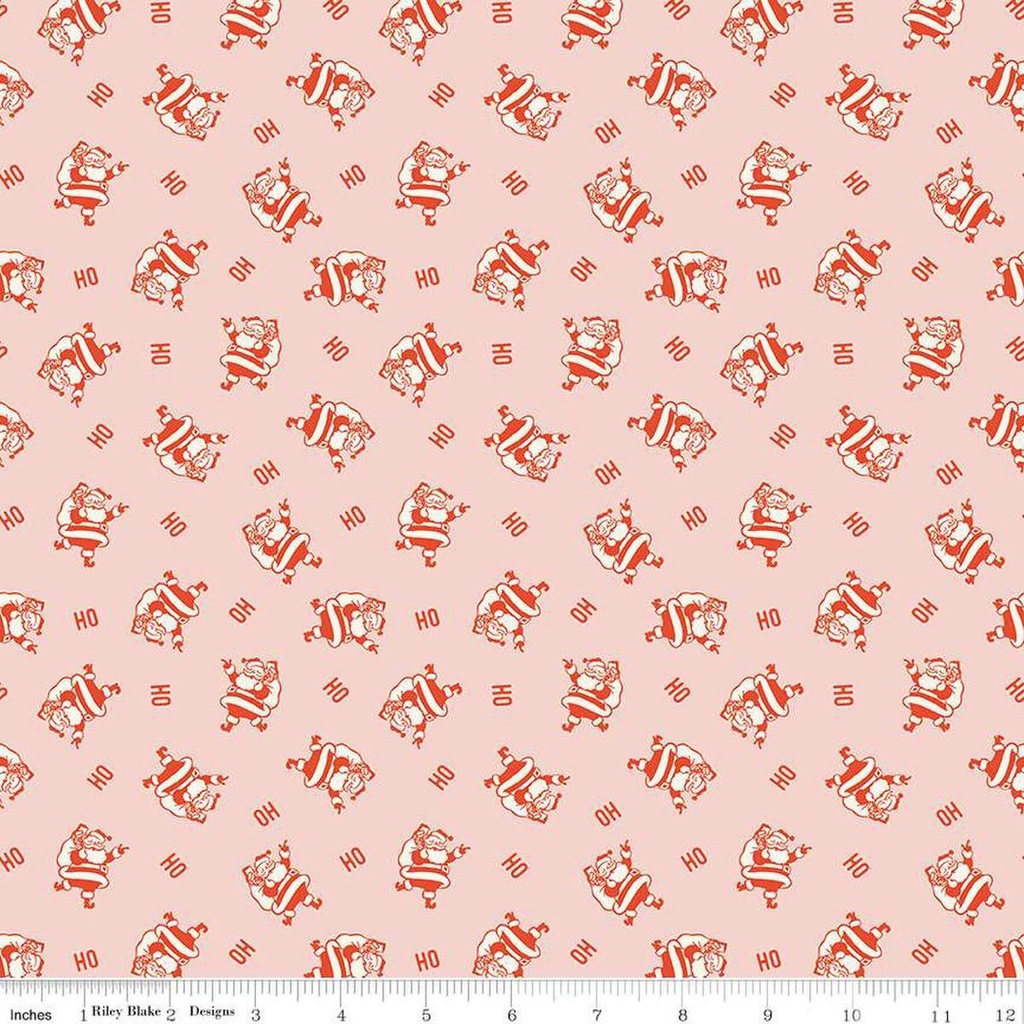 Holiday Cheer Ho Ho Santa Pink