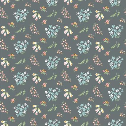 Hollyhock Lane Bloom/Grey