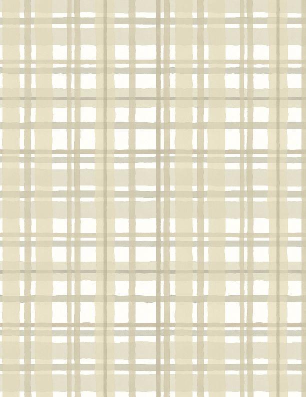 Green Fields Plaid Cream