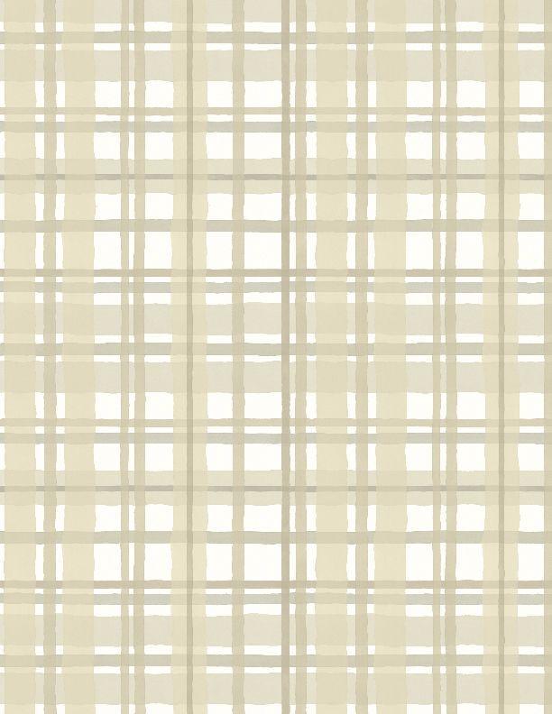 Green Fields Plaid Cream