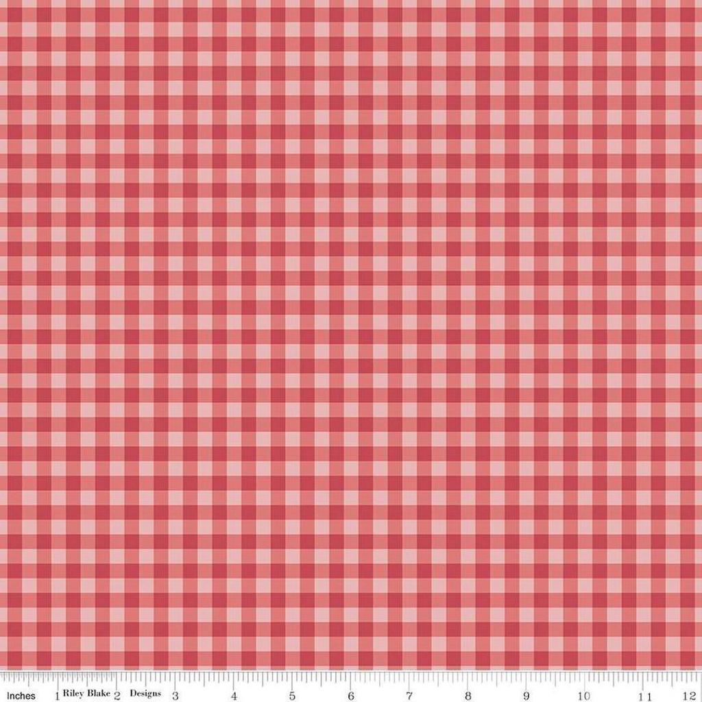 Bellissimo Gardens Gingham Red