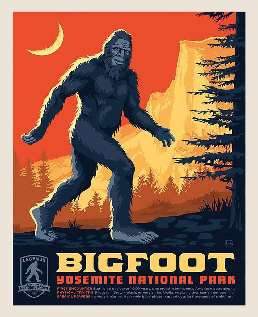 Legends of Bigfoot 36"x43.5"