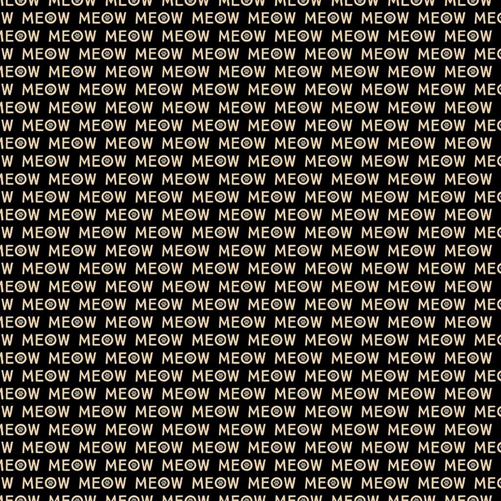 Purrfect Meows Black