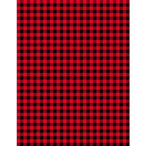 Gingham Red & Black