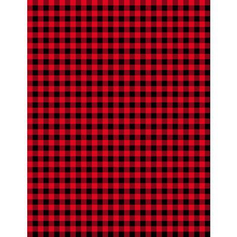 Gingham Red & Black