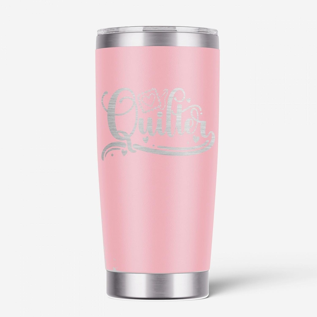 Quilter Tumbler Pink