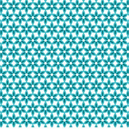 Secret Garden Star Flower Teal