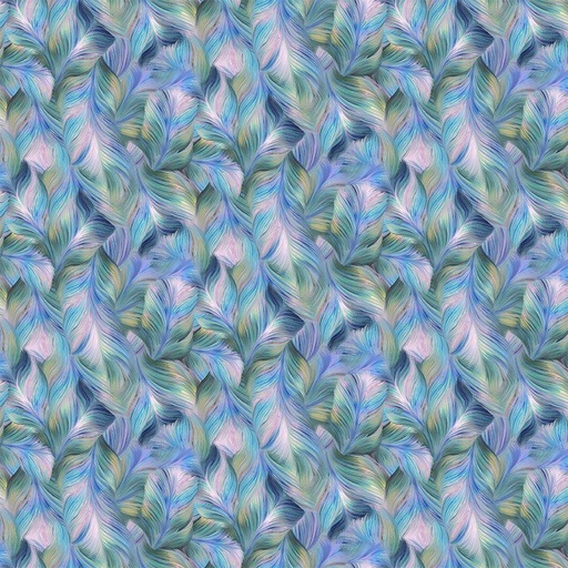 [PEACOCK-CD2584] Flourish Packed FeathersPastel