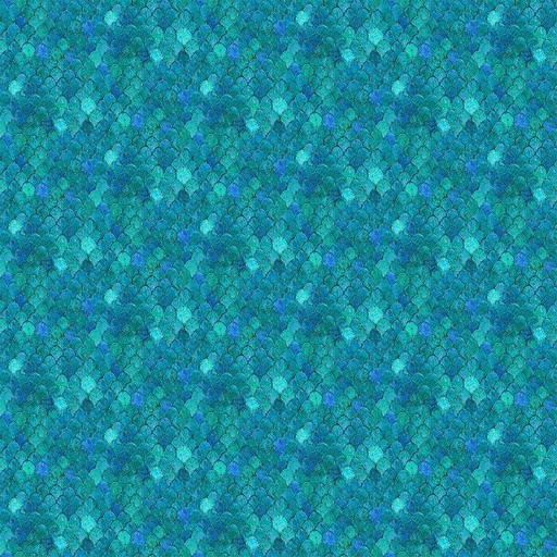 [TEXTURE-CD2589 TEAL] Flourish Scale Texture Teal