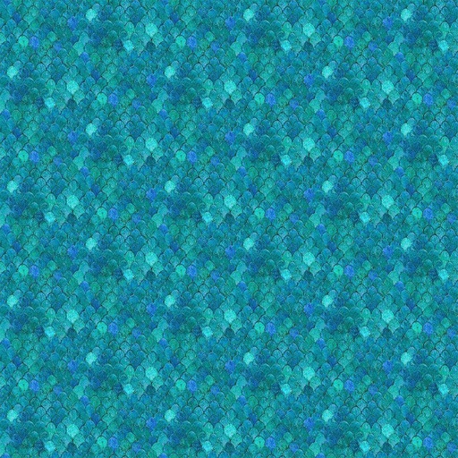 [TEXTURE-CD2589 TEAL] Flourish Scale Texture Teal