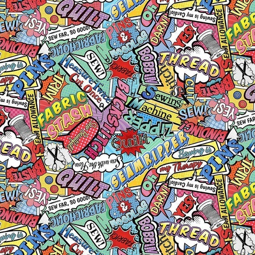 [SEW-CD2595-MULTI] Sewing & Quilting Words Comics