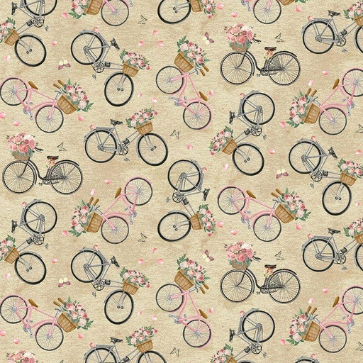 [ROSE-CD2567] Jardin French Bike Floral