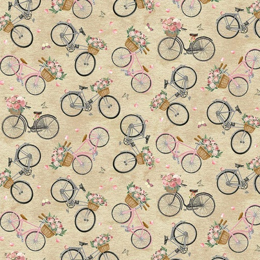 [ROSE-CD2567] Jardin French Bike Floral