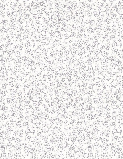 [3041 17820 166] Au Naturel Floral Doodle Ivory