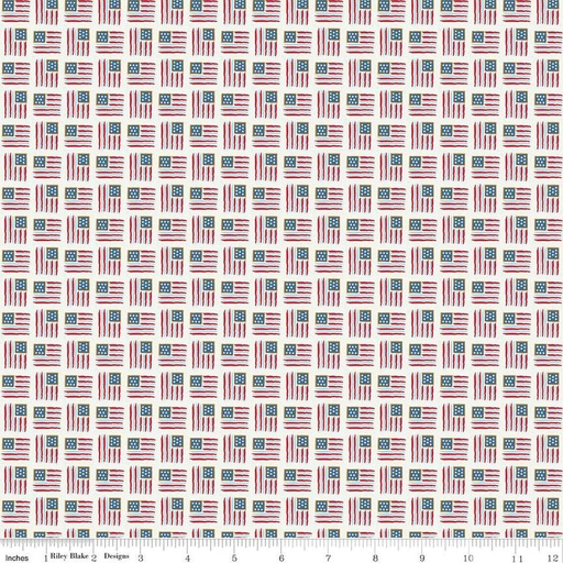 [SC14416-SAND] Sweet Freedom Flags Sand Sparkle