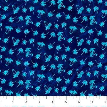 [DP26916-48] Palm Beach Indigo PalmTreeToss