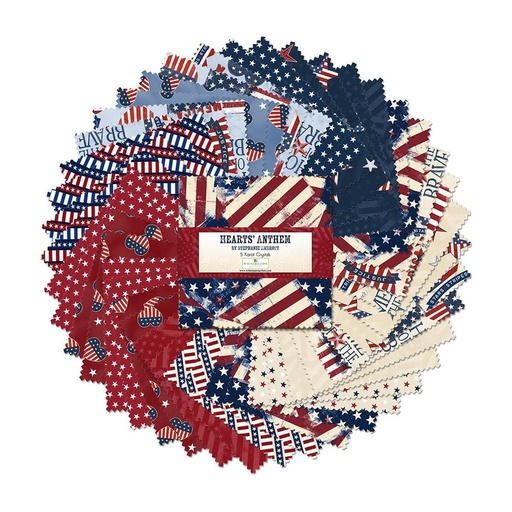 [508 806 508] Hearts Anthem 5" Charm Pack
