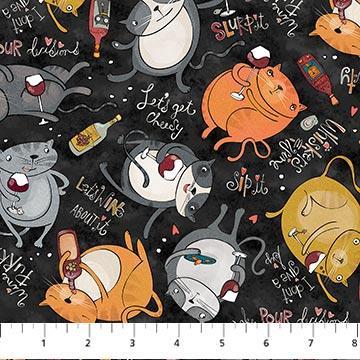 [26882-99] Whiskers & Wine Black Multi