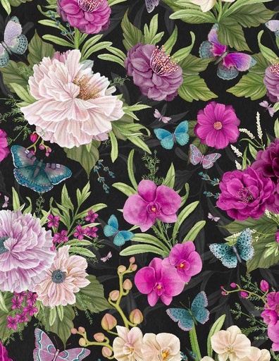 [3017 27697 976] Midnight Garden Large Floral