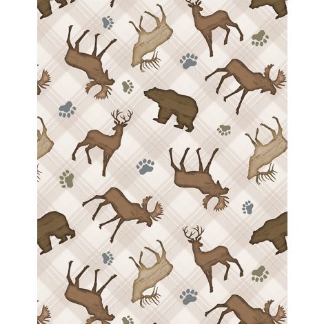 [1828-82660-224] Wildlife Trail Animal Cream