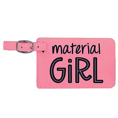 [L371 PINK MATGRL] Luggage Tag Material Girl