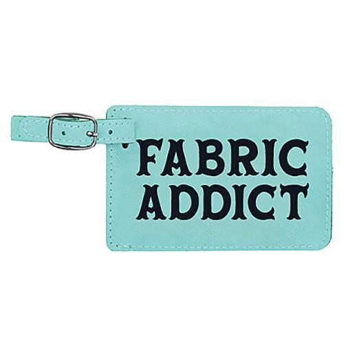 [L802 TEAL FABADD] Luggage Tag Fabric Addict