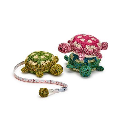 [54557 20] Crocheted Turtle Tape Measure