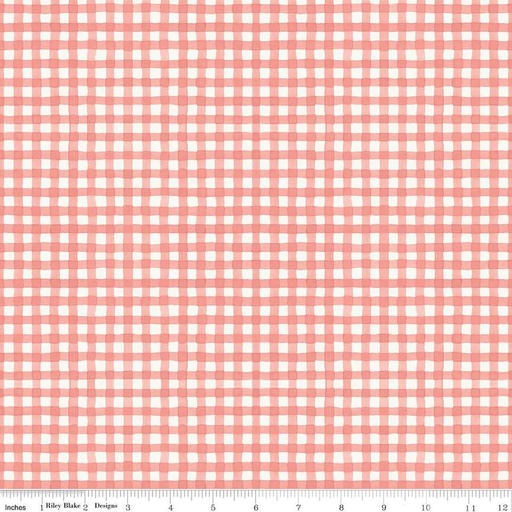 [C14537-CORAL] Countryside Gingham Coral