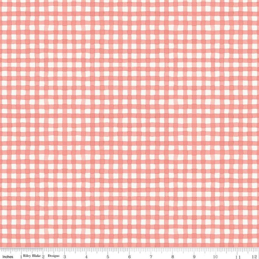 [C14537-CORAL] Countryside Gingham Coral