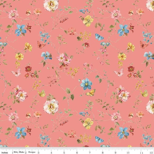 [C14533-CORAL] Countryside Floral Coral