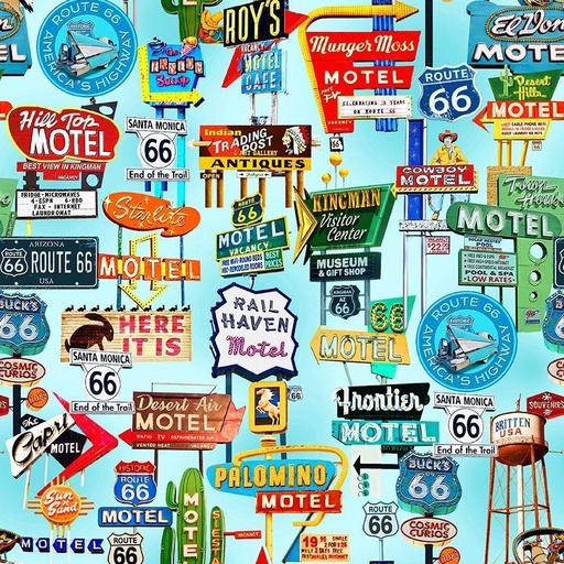 [F97841] Route 66 Road Signs