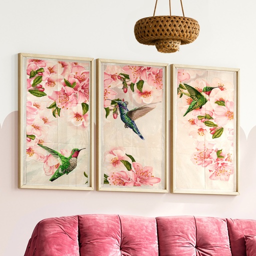 [80367USB] Spring Hummingbirds