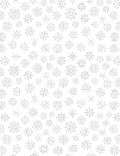 [1817 39164 100] Small Snowflakes White on