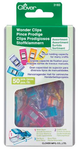 [CL3183] Wonder Clips Asst 50ct